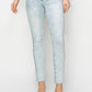 Risen High Rise Distressed Skinny Jeans