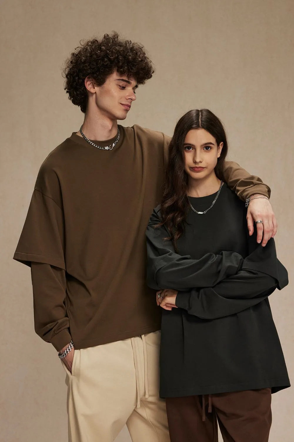 Round Neck Long Sleeve T-Shirt