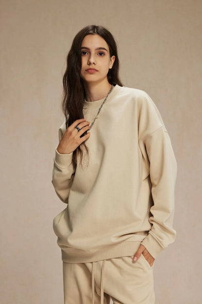Round Neck Long Sleeve Sweatshirt