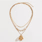 Triple-Layered Alloy Necklace