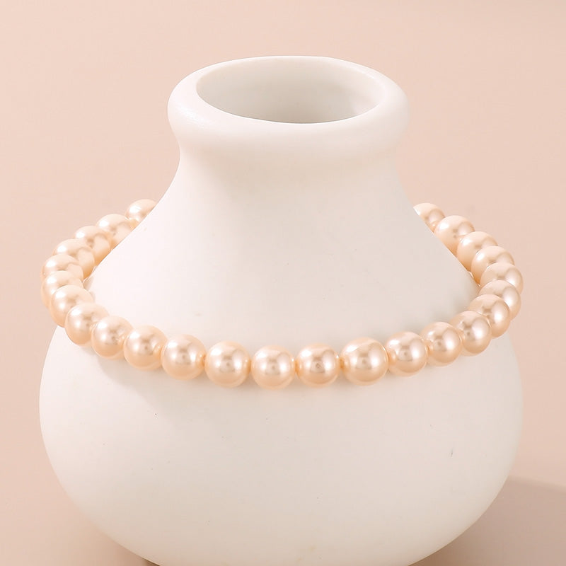 Stainless Steel Shell Pearl Bead Bracelet