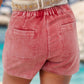 Corduroy Shorts with Pockets