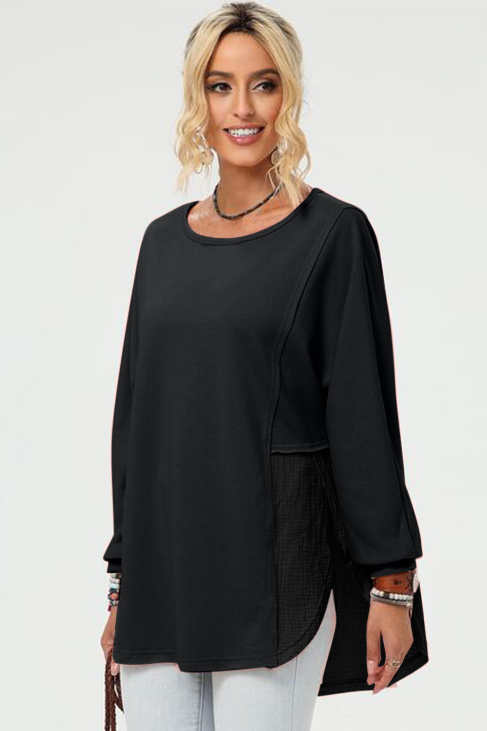 Long Sleeve High-Low T-Shirt