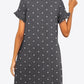 Flounce Sleeve Round Neck Dress with Pockets