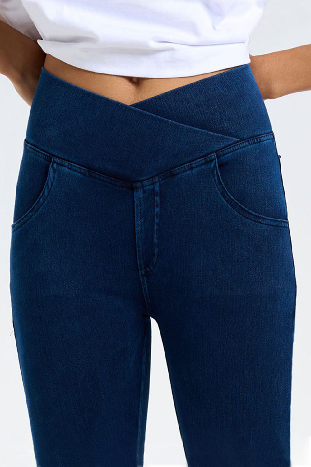 Pocketed Highly Stretchy Bootcut Jeans