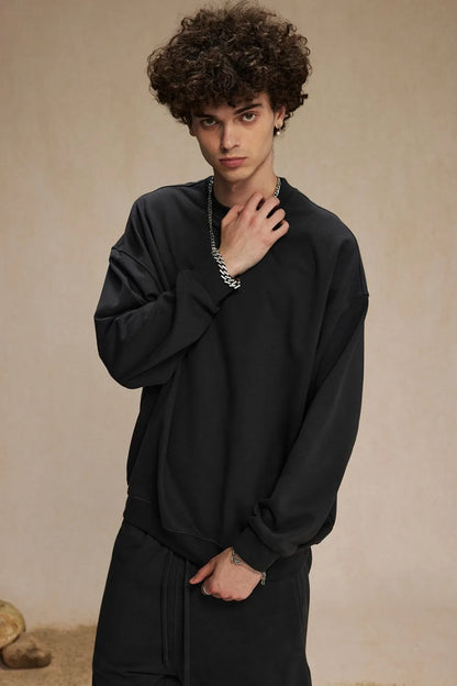 Round Neck Long Sleeve Sweatshirt