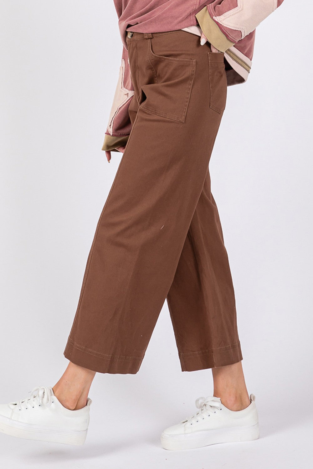 Wide Leg Cropped Pants