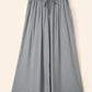 Drawstring Waist Wide Leg Pants