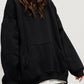 Pocketed Dropped Shoulder Long Sleeve Hoodie