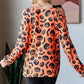 Pumpkin Print One Shoulder T-Shirt