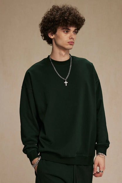 Round Neck Long Sleeve Sweatshirt