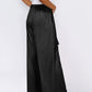 Tied Wide Leg Pants with Pockets