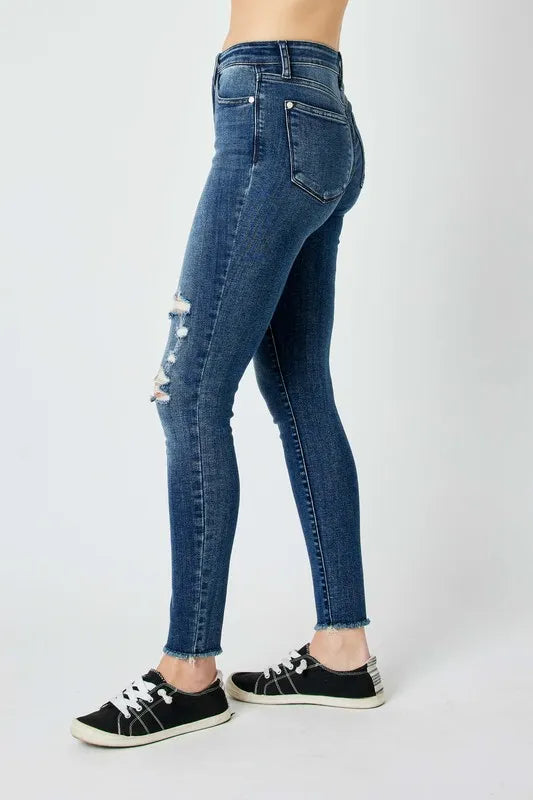 Judy Blue High Waist Distressed Skinny Jeans