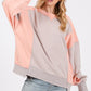 Color Block Round Neck Sweatshirt