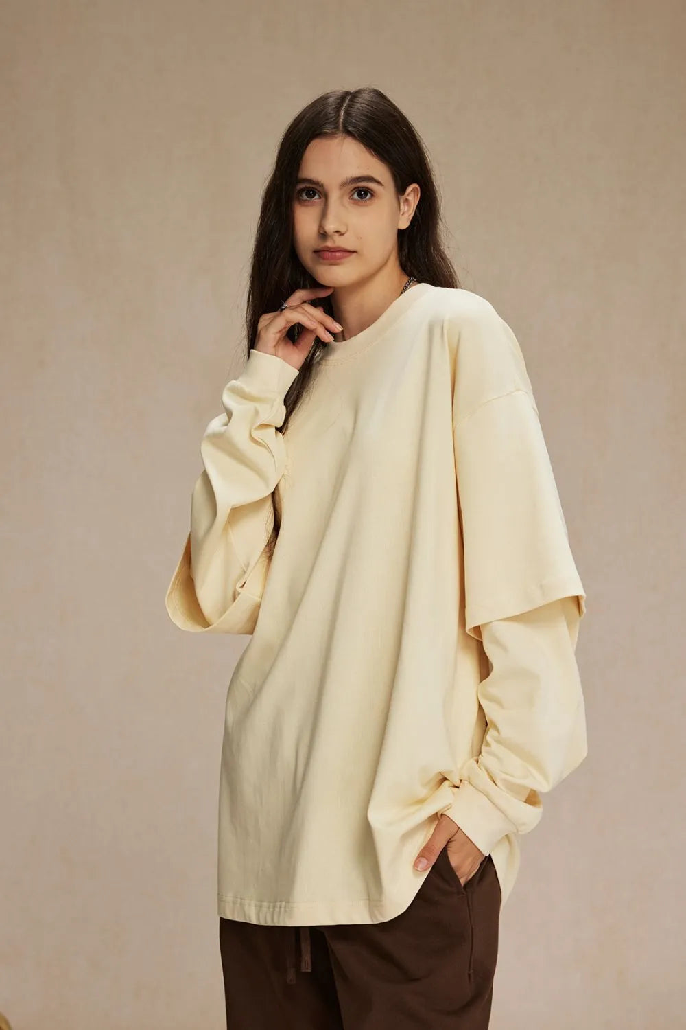 Round Neck Long Sleeve T-Shirt