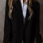 Button Up Long Sleeve Blazer