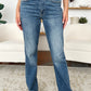 Judy Blue Mid Rise Release Hem Jeans