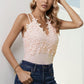 Lace Double Spaghetti Strap Cami Top