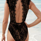 Lace Backless V-Neck Sleeveless Bodysuit