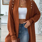 Open Front Long Sleeve Cardigan