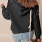 Rivet Drawstring Long Sleeve Hoodie