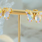 Gold-Plated Butterfly Stud Earrings
