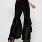 High Waist Lace Flare Pants