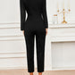 Surplice Long Sleeve Jumpsuit