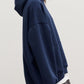 Pocketed Dropped Shoulder Long Sleeve Hoodie