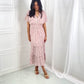 HEYSON Sweet Talk Kimono Sleeve Maxi Dress in Blush Pink