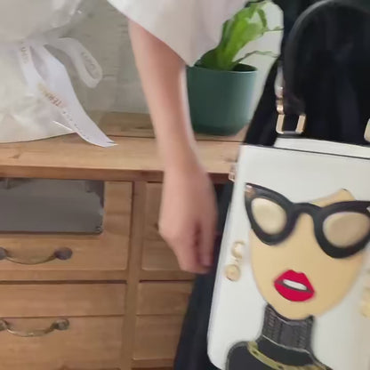 Graphic Print Mini Crossbody Bag