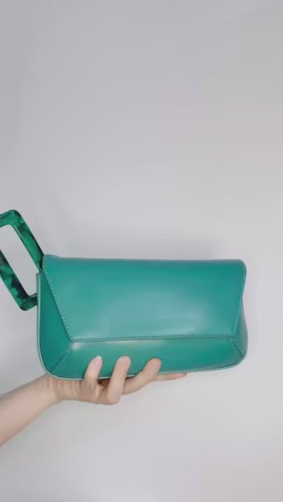 Color Block Patchwork Tote Bag