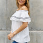 Off The Shoulder Ruffle Blouse