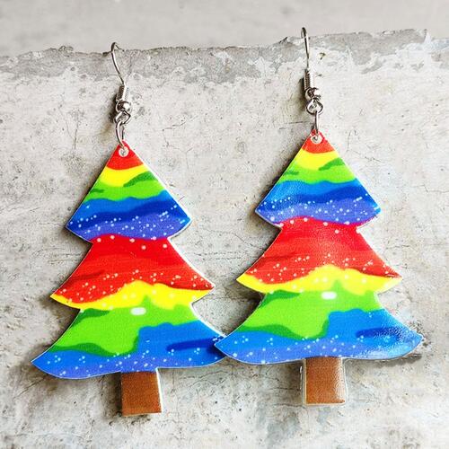 Christmas Themed Acrylic Dangle Earrings