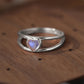 Moonstone Heart 925 Sterling Silver Ring