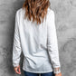 Lace Trim Long Sleeve Henley