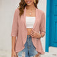 Half Sleeve Open Front Cardigan