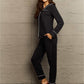 Ninexis Buttoned Collared Neck Top and Pants Pajama Set
