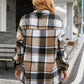 Plaid Buttoned Collared Neck Shirt