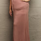 Culture Code For The Day Flare Maxi Skirt in Chocolate