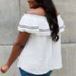 Off The Shoulder Ruffle Blouse