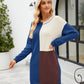 Color Block Dropped Shoulder Sweater Dress