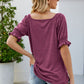 Short Flounce Sleeve Top