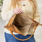 SHOMICO Zipper Detail Shoulder Bag with Pouch