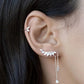 Platinum-Plated Crawl Earrings