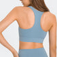 Zip Up Racerback Sports Bra