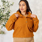 Half Button Turtleneck Sweatshirt