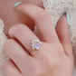 Natural Moonstone 18K Rose Gold-Plated 925 Sterling Silver Ring