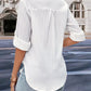 Collared Neck Half Sleeve Twisted Shirt