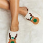 Rudolph Print Plush Slide Slippers